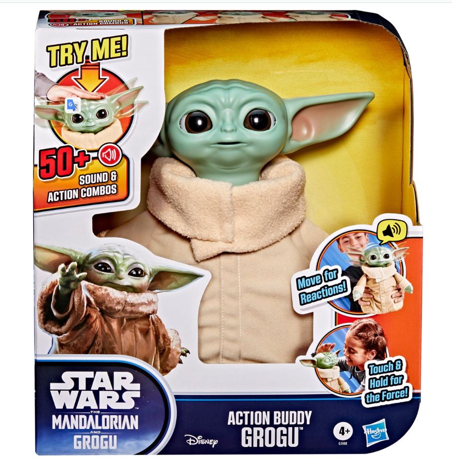 Star Wars The Mandalorian & Grogu Action Buddy Grogu Interactive 10-Inch Action Figure