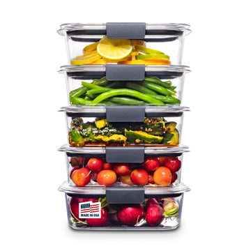 Premium Fresh Produce Storage Containers – Airtight, Stackable Food Saver Set (Made in USA)