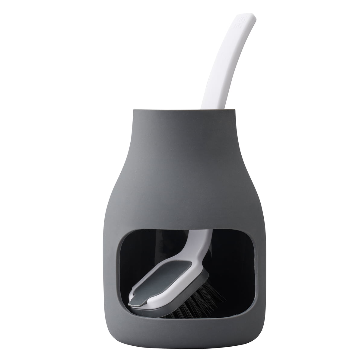 Sink-Side Cleaning Brush with Compact Holder – Hygienic Kitchen Scrub Set