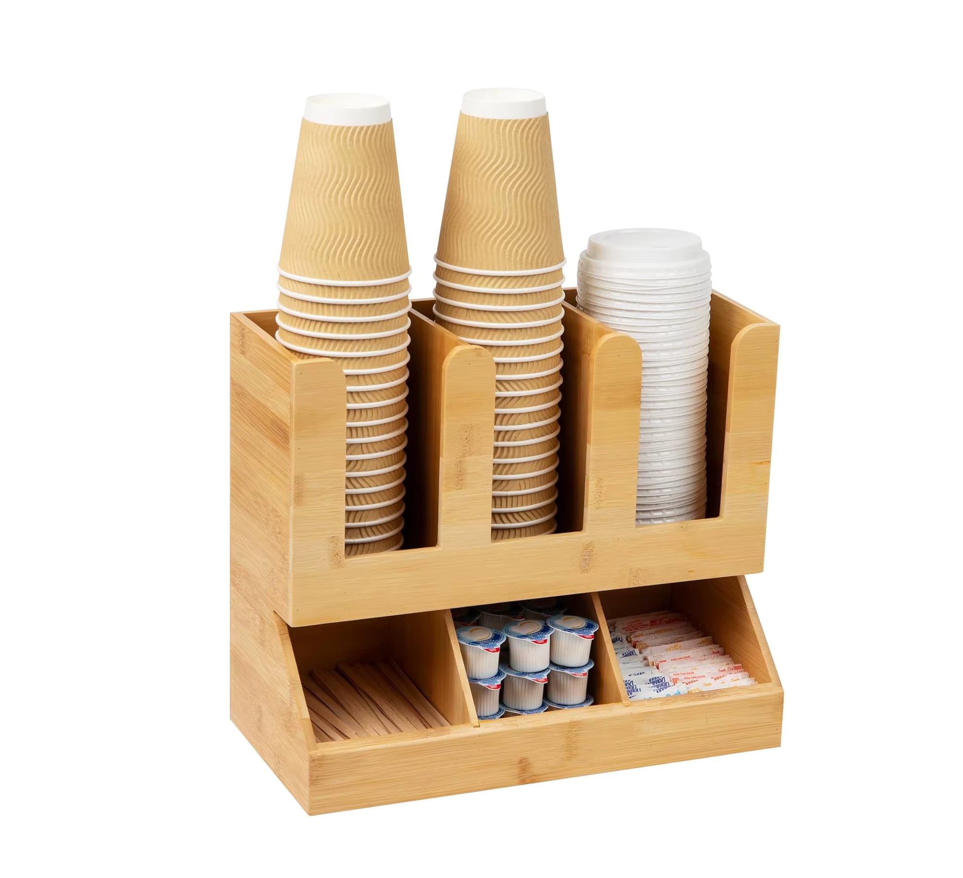 Bamboo Seasoning & Countertop Organizer – Multi-Purpose Spice Shelf for Kitchen, Coffee Bar & Pantry